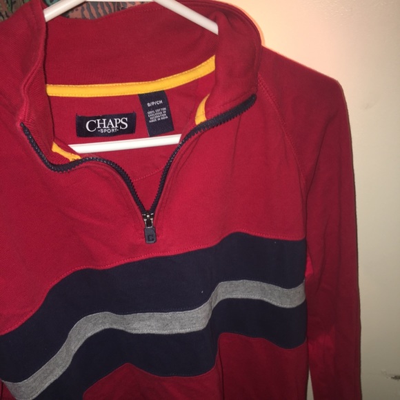 chaps Ralph Lauren red pullover - Picture 2 of 6